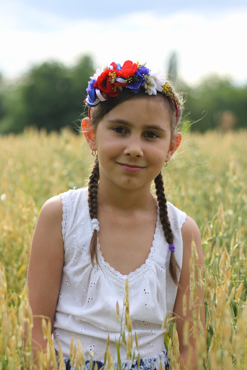 Folklórní, dožínkový čelenka — foto 2