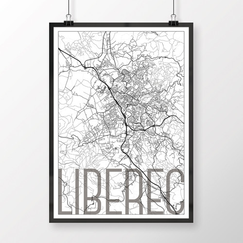 LIBEREC, 50x70cm, elegantní, bílý — foto 2