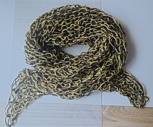 Pletená šála velká oka — foto 2