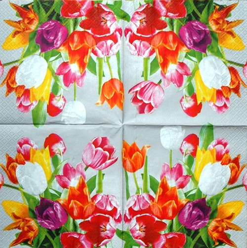 Ubrousek - tulipány (2 ks - AKCE) — foto 2