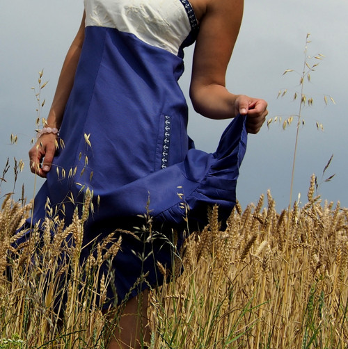 Vesmírná Blue...- šaty — foto 3