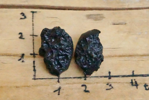 2 x tektit, meteorit D9696 — foto 2