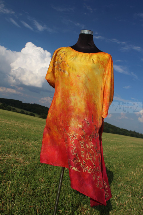 Hedvábné šatičky - á la Gustav Klimt — foto 2