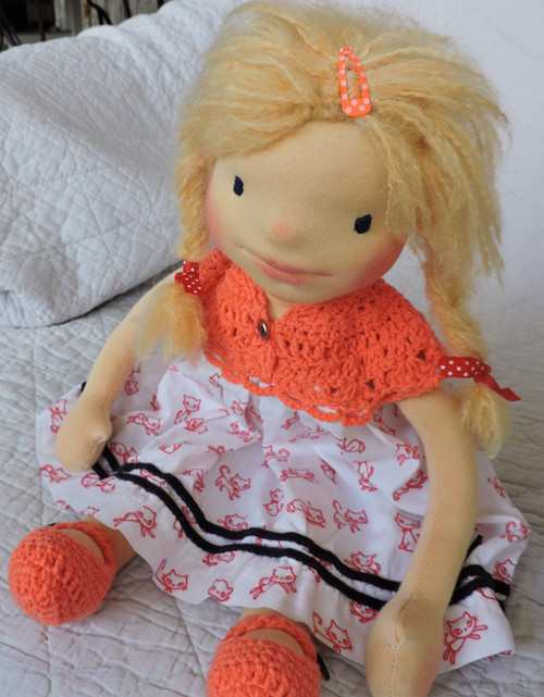Waldorfská panenka (40 cm). — foto 2