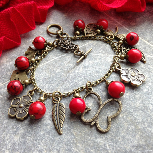 Jeřabinky - náramek — foto 2