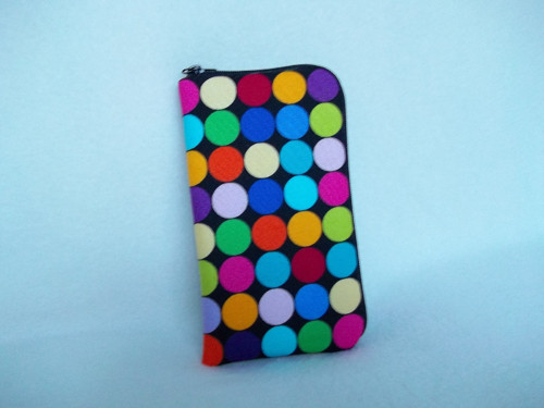 Obal na mobil - Barevná kolečka ( 15 cm ) — foto 2