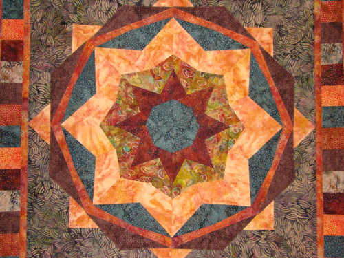 Mandala- závěsný quilt — foto 2