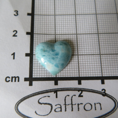 Larimar, kabošonek srdíčko č.5 — foto 2