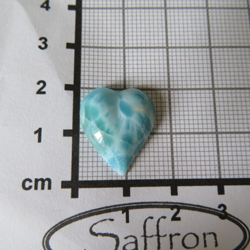 Larimar, kabošonek srdíčko č.8 — foto 2