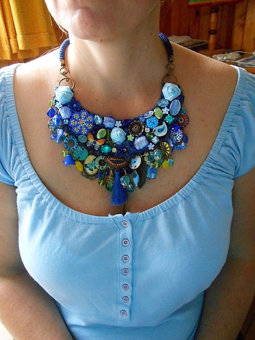 Náhrdelník Gypsy modrý — foto 2