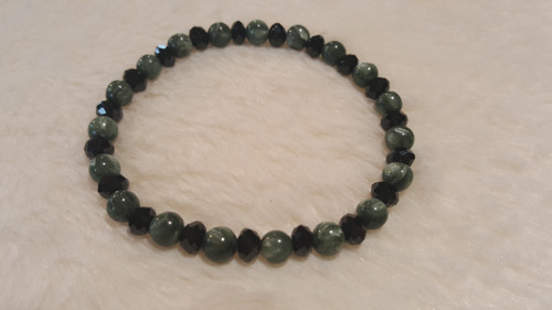Náramek spinel a serafinit — foto 2