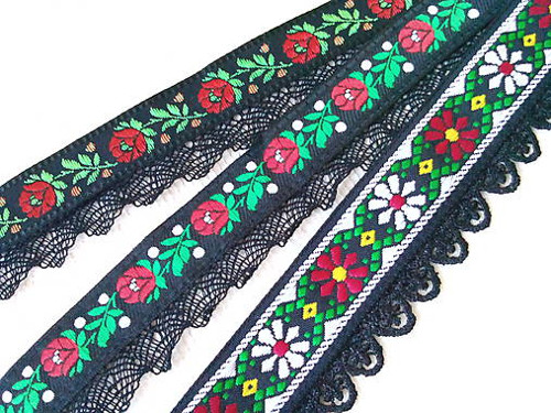 Slovak folklore set (choker + bracelet) — foto 3