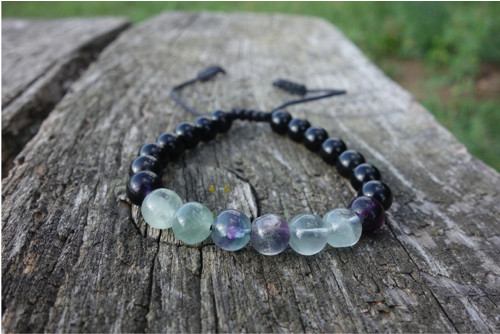 Obsidián a fluorit — foto 2