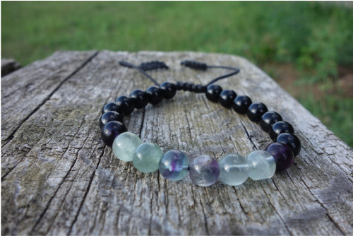 Obsidián a fluorit — foto 3