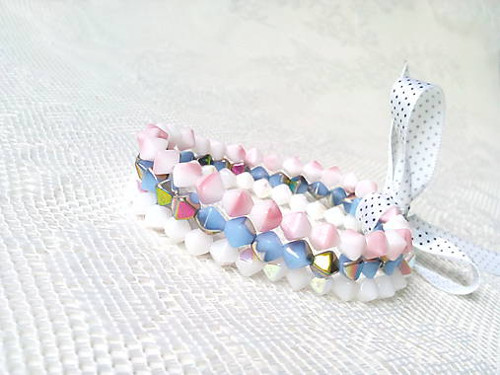 Pastel pyramides bracelets — foto 2