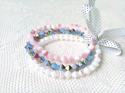 Pastel pyramides bracelets — foto 3