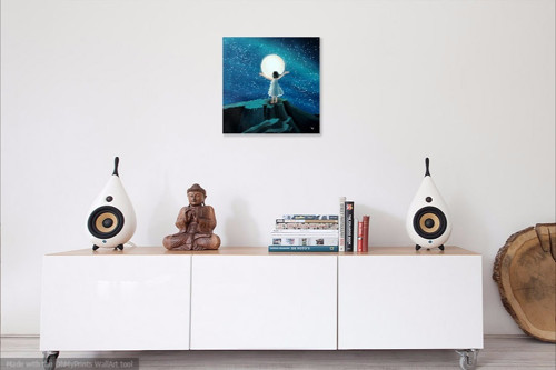 Fly me to the moon - 40x40cm — foto 2