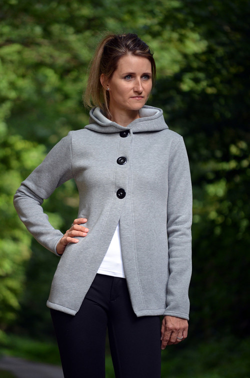 Cardigan v šedém melíru — foto 5