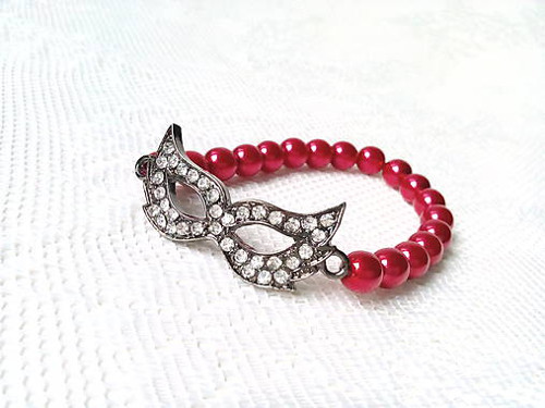 Masquerade bracelet (red/black) — foto 2