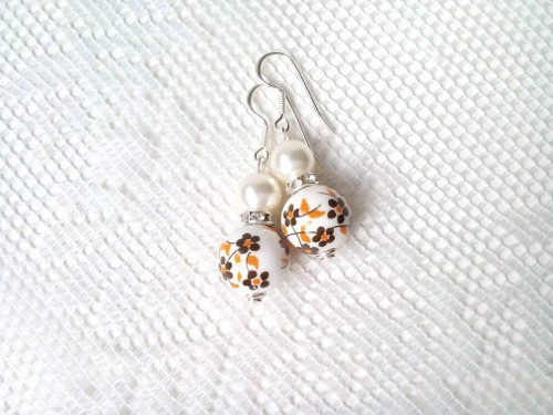 Romantic folklore earrings (Swarovski/Silver) — foto 2