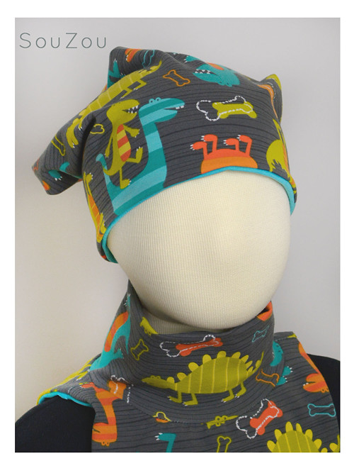 Čepice slouchy beanie DINO — foto 2