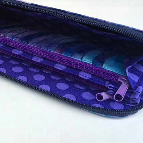 Modrofialová - zipová peněženka — foto 5