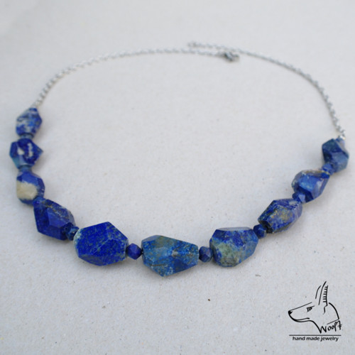 Lazhvard (lapis lazuli) - modrý náhrdelník — foto 2