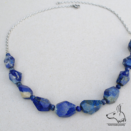 Lazhvard (lapis lazuli) - modrý náhrdelník — foto 5