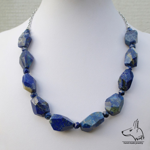 Lazhvard (lapis lazuli) - modrý náhrdelník — foto 6