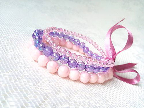 Bubbles bracelet (pink & violet) — foto 2
