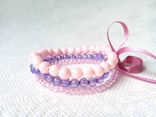 Bubbles bracelet (pink & violet) — foto 3