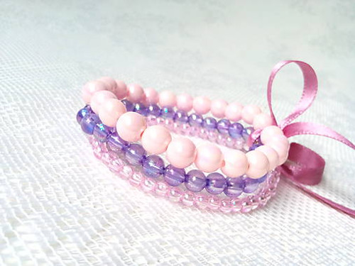 Bubbles bracelet (pink & violet) — foto 4