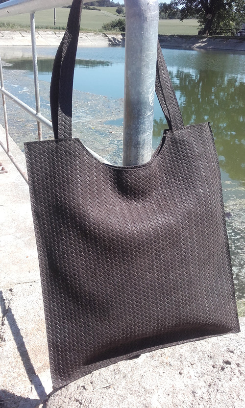 Velká kožená kabelka "treccia" — foto 5