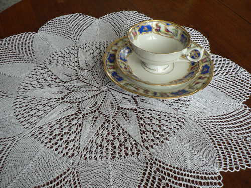 Kulatá pletená dečka Slunečnice — foto 2