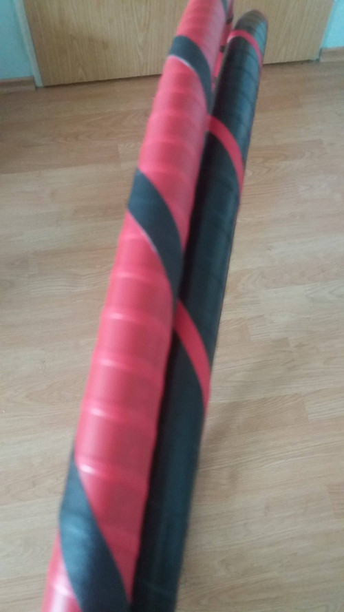 Obruč na hooping červeno-černá 95 cm SLEVA! — foto 2