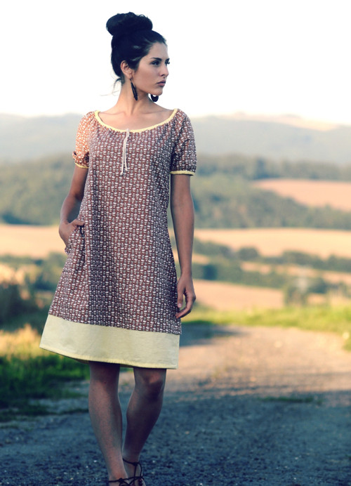 Šaty - skořicovo/žluté — foto 6