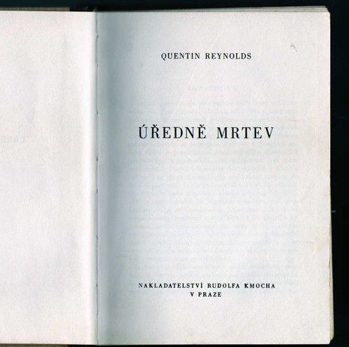 Úředně mrtev - Quentin Reynolds — foto 2