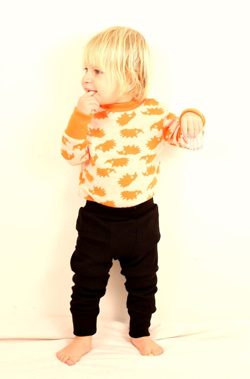 Rostoucí kamaše - merino - 75-92cm - černá — foto 4