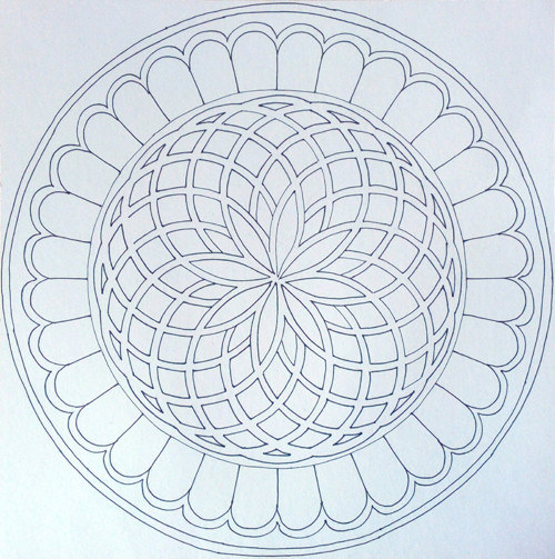 Mandala k vybarvení velká 12 — foto 2