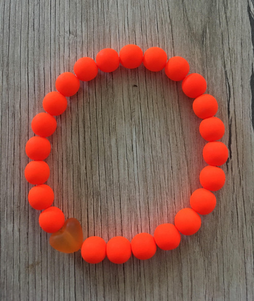Oranžový neonový náramek — foto 2