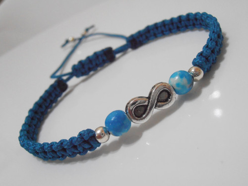 Infinity náramek s minerálem Jadeit (Unisex) — foto 2