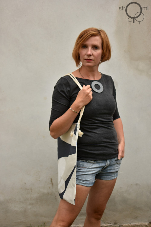 Nákupní taška šedavá — foto 2