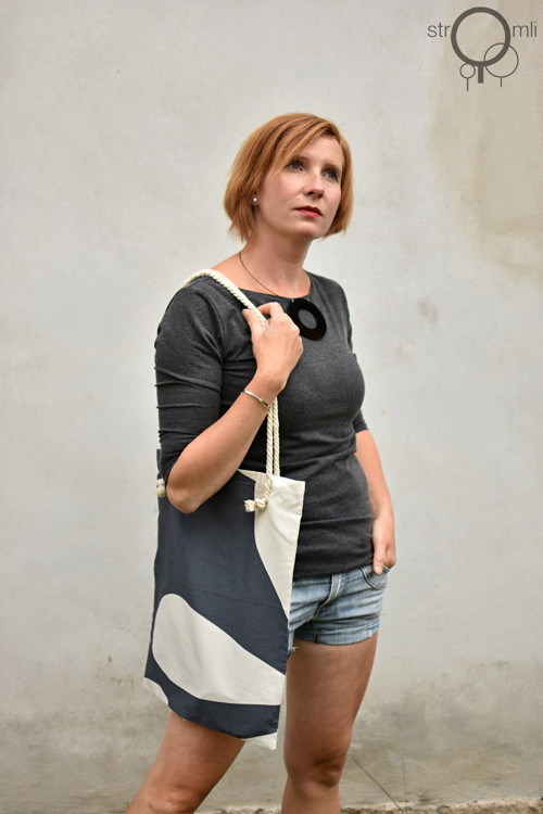 Nákupní taška šedavá — foto 3