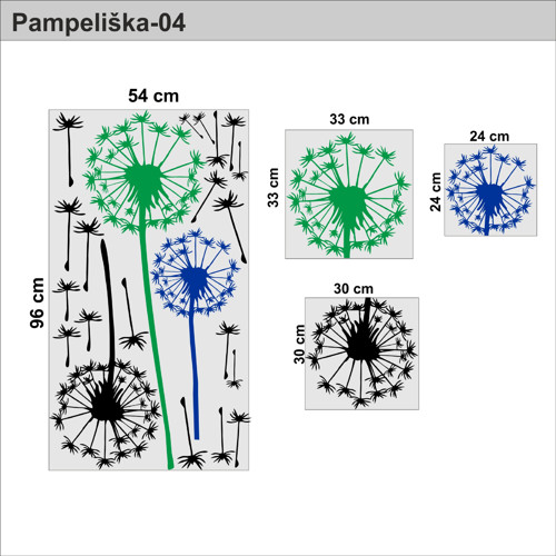 Pampelišky-04, 126x125 cm — foto 2