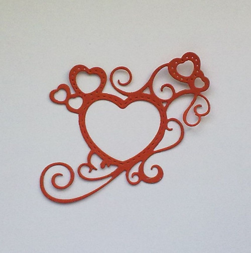 Výsek - Ozdobný ornament srdíčka — foto 2