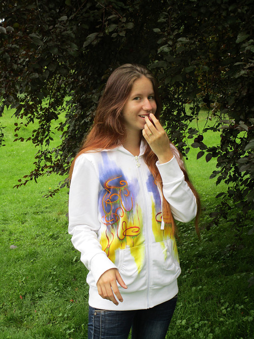 Dámská mikina "Abstrakce" - M — foto 4