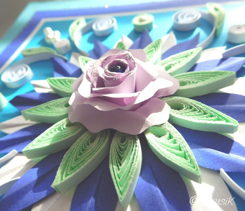 Květinová mandala - tyrkysová — foto 2