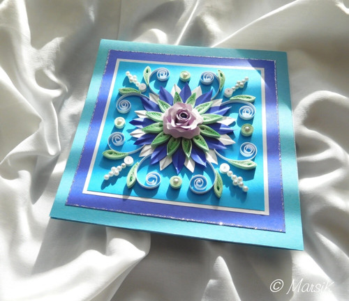 Květinová mandala - tyrkysová — foto 3