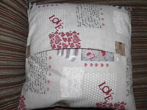Povlak šedý LOVE — foto 2