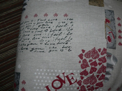 Povlak šedý LOVE — foto 3